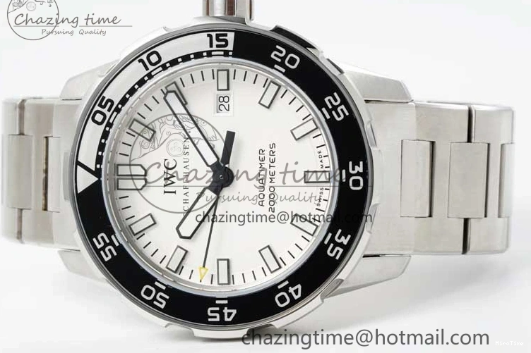 MIROTIME 0119 Youthful Aquatimer Automatic SS RSF 1:1 Best Edition White Black Dial on SS Bracelet A 7070